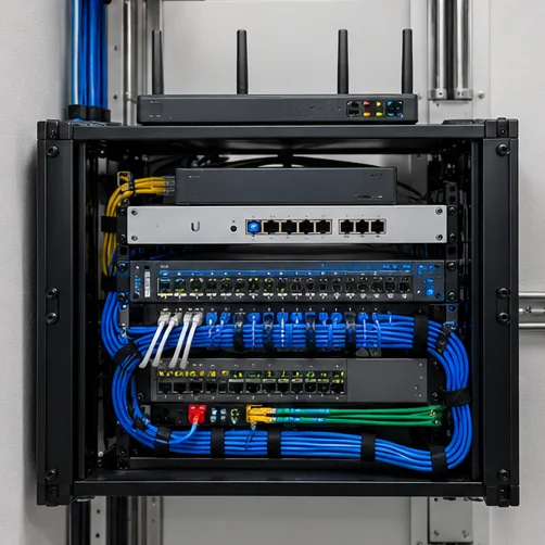 Illustration of Network switching infrastructure