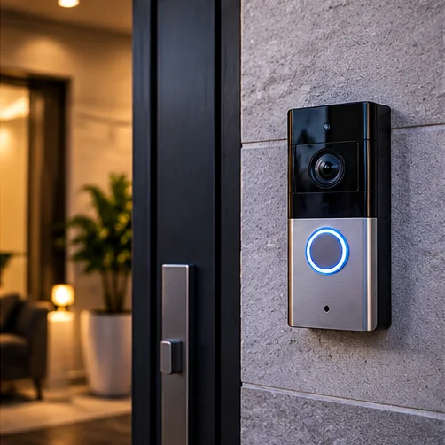 Illustration of Video doorbell & entry visibility